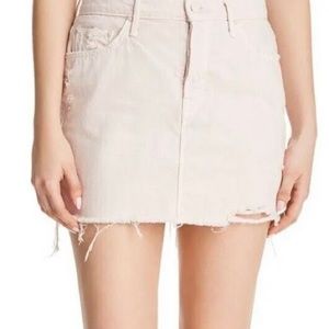 MOTHER Jeans Skirt the Vagabond mini Fray Sz 26